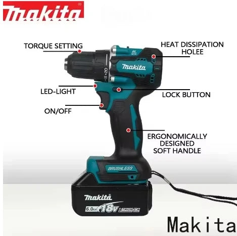 Makita 18V Brushless Drill