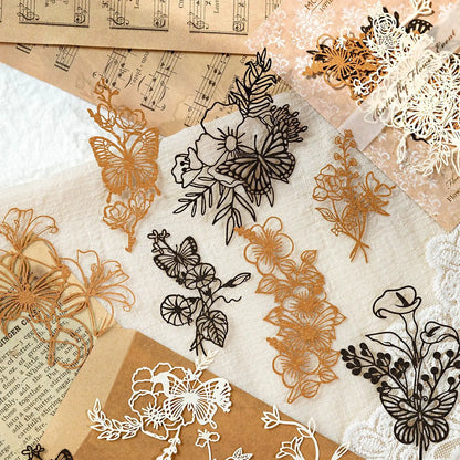 Vintage Hollow Flower Paper