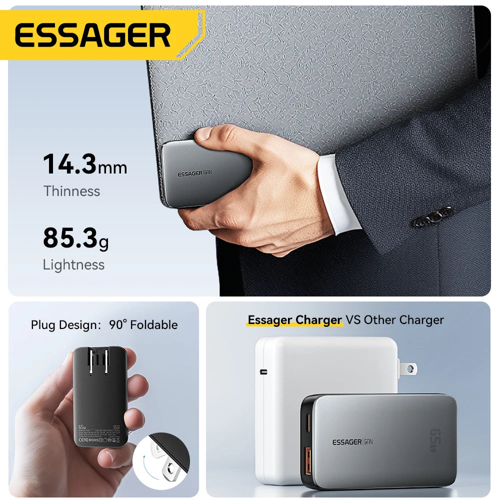 65W GaN Travel Charger
