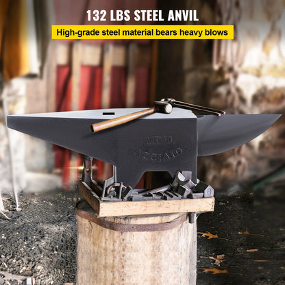 Single-Horn Steel Anvil