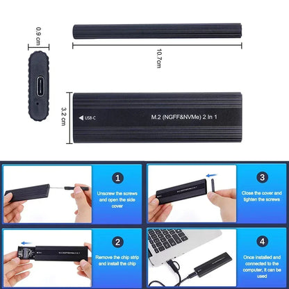 10Gbps M.2 NVMe Enclosure