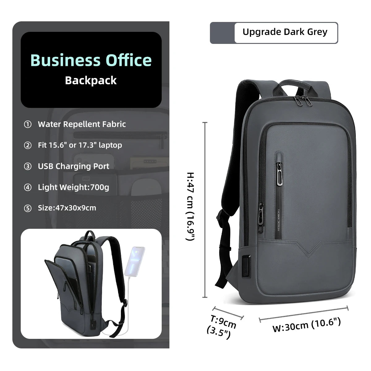 HK Slim 15.6" Laptop Backpack