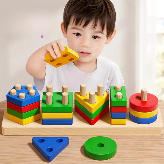 Wooden Sorting & Stacking Toy