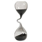 Curved Black Hourglass Ornament