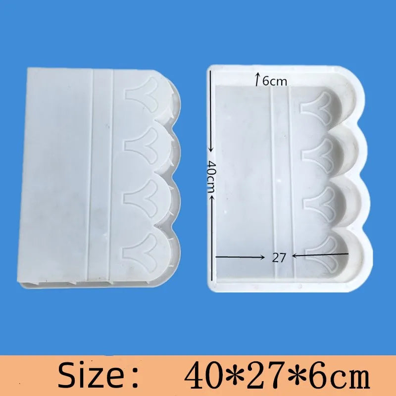 Reusable Garden Fence Concrete Mold