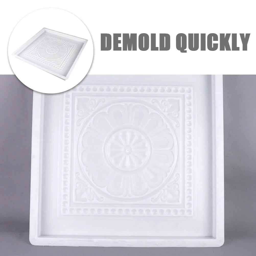 40x40cm Reusable Concrete Floor Tile Mold