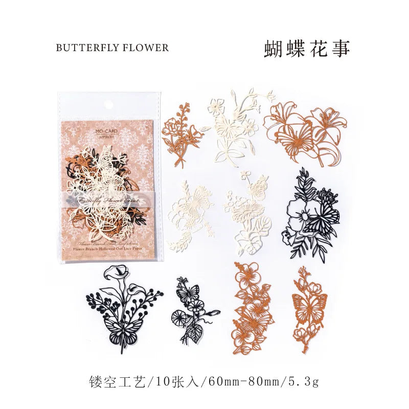 Vintage Hollow Flower Paper