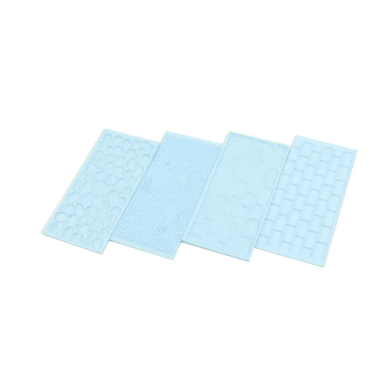 2-Piece Tree Bark & Brick Fondant Molds