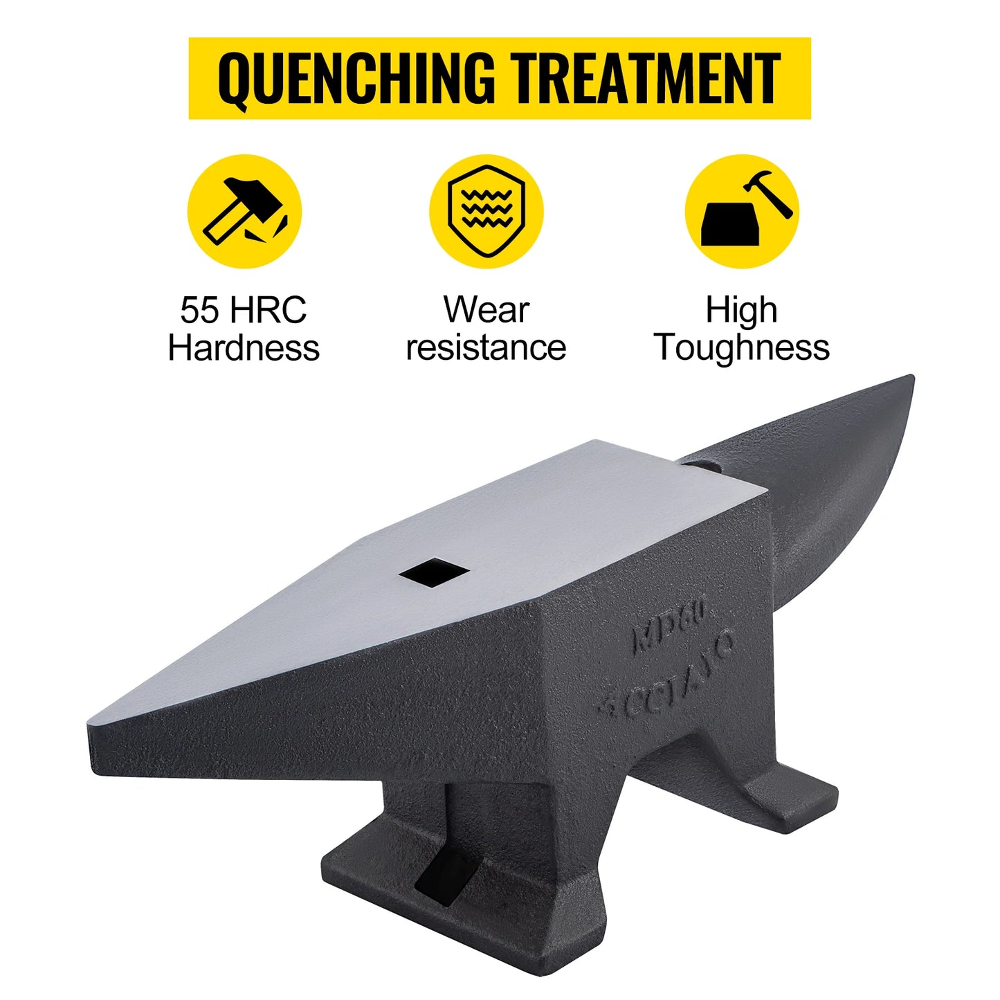 Single-Horn Steel Anvil