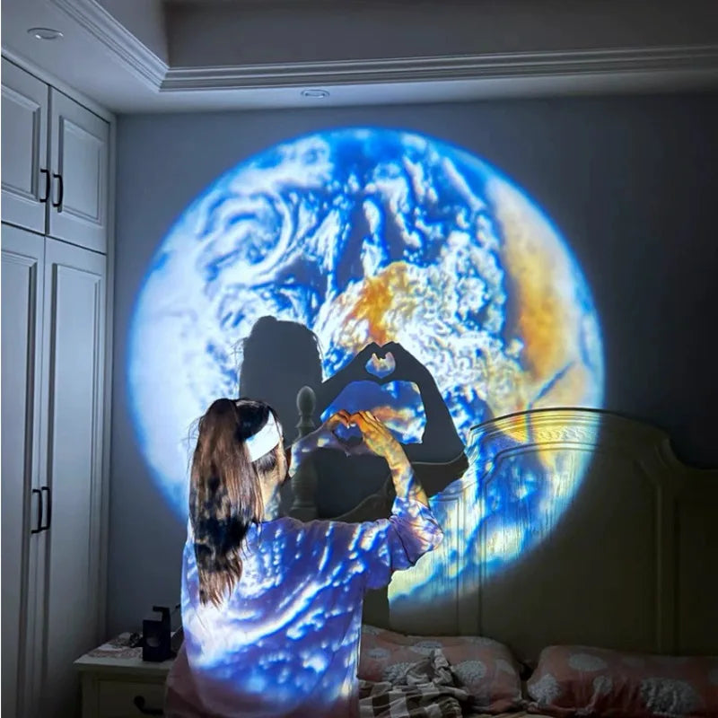 Earth Moon Projector Lamp