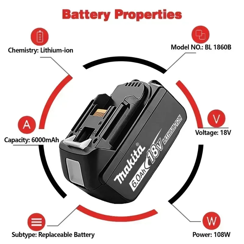 18V 6Ah Replacement Battery