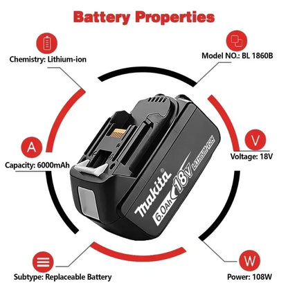 18V 6Ah Replacement Battery